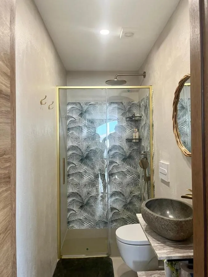 Bathroom with walk-in shower